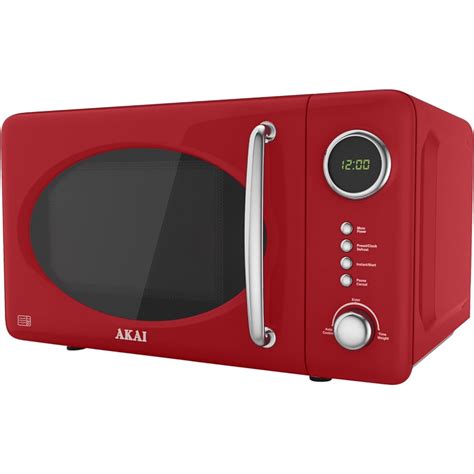 Akai A24006r 700w Digital Microwave Oven Red