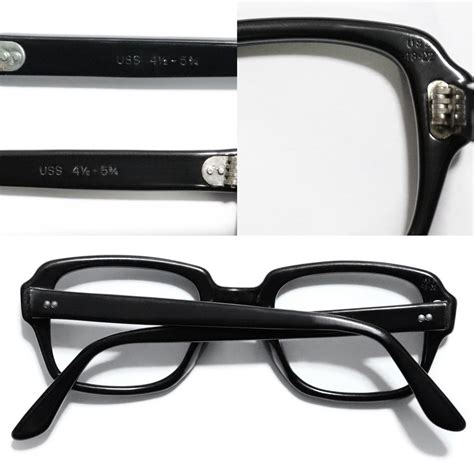 vintage 1970 s type s9 uss military official g i glasses black [48 22] ｜ ミリタリー眼鏡 american