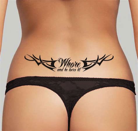 3x Adult Lower Back Temporary Tattoos Tramp Stamps Bdsm Etsy Ireland