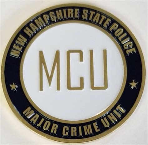 Nhsp Mcu New Hampshire State Police Major Crime Major Crime Unit Challenge Coins