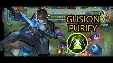 Gusion Spell Purify Tanpa Tankcover Mobile Legends Youtube