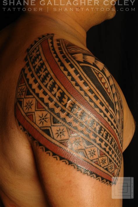 Maori Polynesian Tattoo Polynesian Shoulder Tattoo