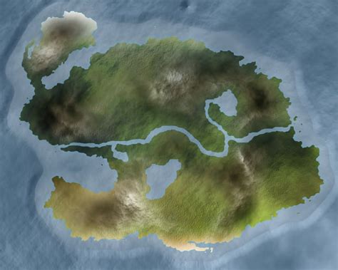 Blank Island Map