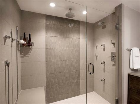 Contemporary Shower With Glass Tile Accent Wall Hgtv