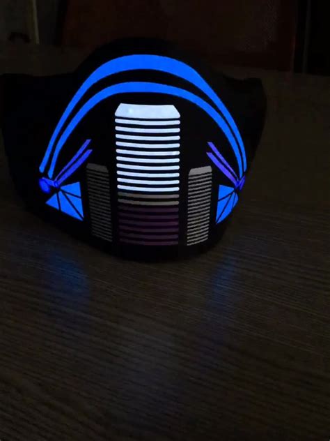 Tron 1 Led Sound Activated Light Up Rave Mask For Djedcultramusic