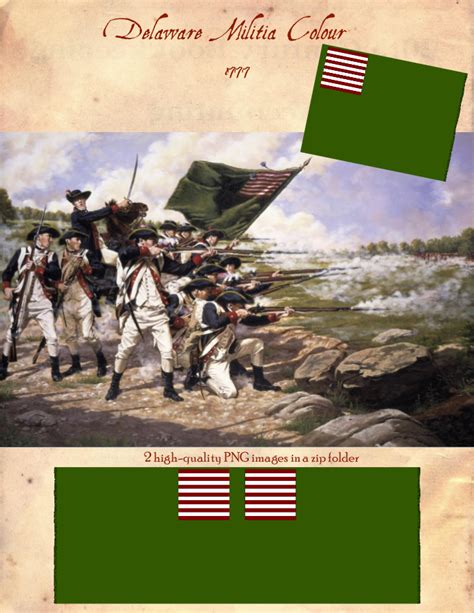 1777 Delaware Militia Flag Through All Ages Llc Dungeon Masters Guild
