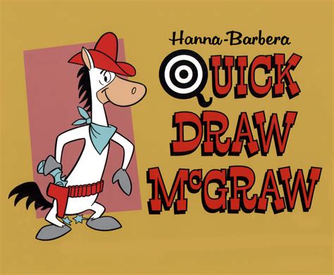 Comic Mint Animation Art Quick Draw Mcgraw Publicity Title Cel