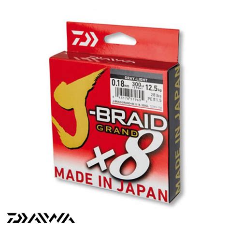 Daiwa J Braid Grand X8 0 16mm 135m Grey Light 12793 016 Ribolovački