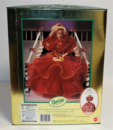 Christmas Happy Holidays Barbie Doll Special Edition 10824 Mattel 1993 Ebay