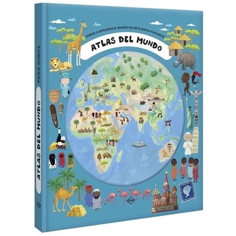 Atlas Del Mundo Para NiÑos 7 Mapas Plegables Sbs Librerias