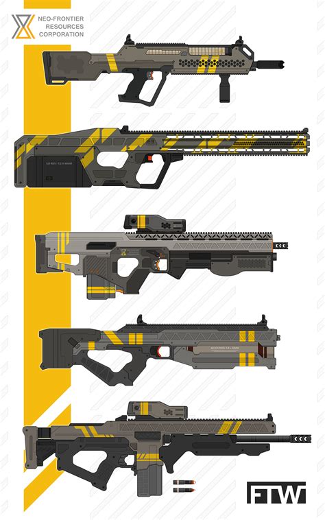 Artstation Various Weapons Concepts Rifles And Lmgs