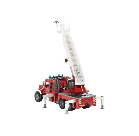 Bruder Mack Granite Fire Engine With Slewing Ladder And Water Pump