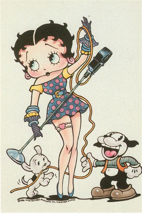 Betty Boop At The Radio Station Ebay Betty Boop Quotes Betty Boop