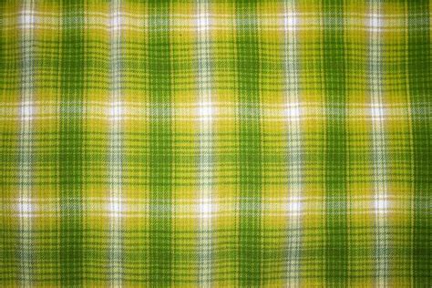 Yellow And Green Plaid Fabric Close Up Texture Striped Wallpaper Hd