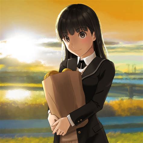 kero320 ayatsuji tsukasa amagami highres 1girl bag black eyes black hair black jacket