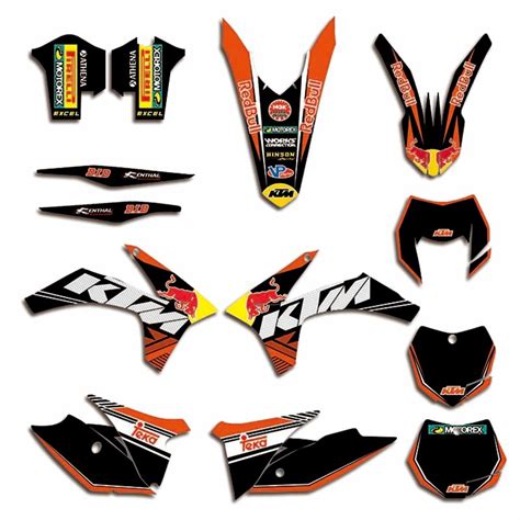 Mxgraphic Motorcycle Full Graphic Decals Stickers Deco For Ktm Exc Excf
