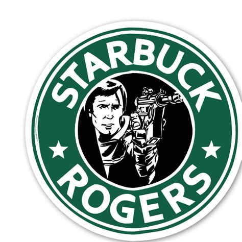 Die cut Starbuck Rogers - @ StickerApp Shop