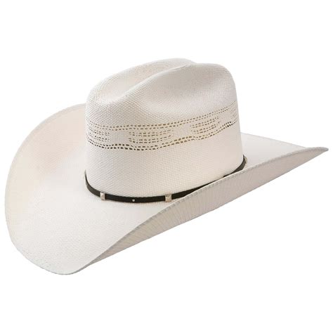 Stetson Straw Cowboy Hat White Horse Olypix
