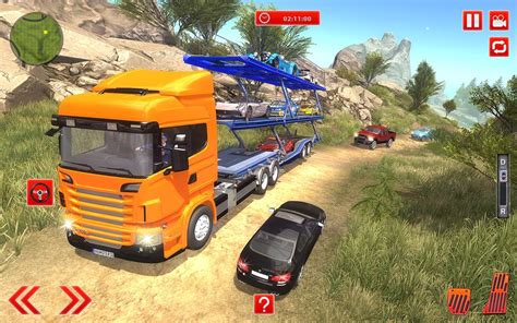 offroad car transporter trailer truck games   android apk
