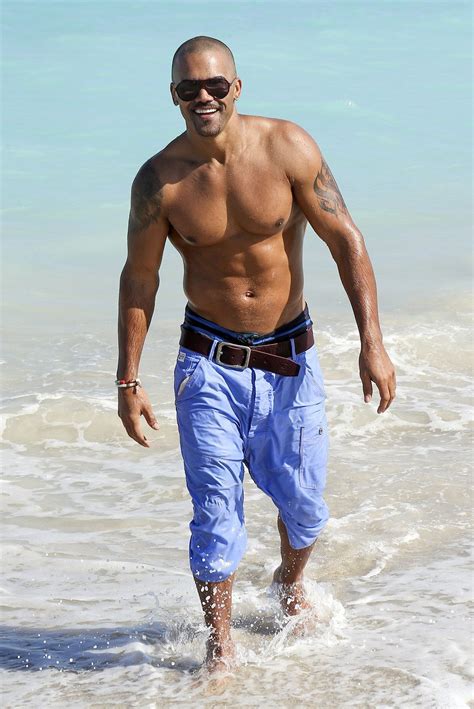 A Brief History Of Shemar Moore Walking On The Beach