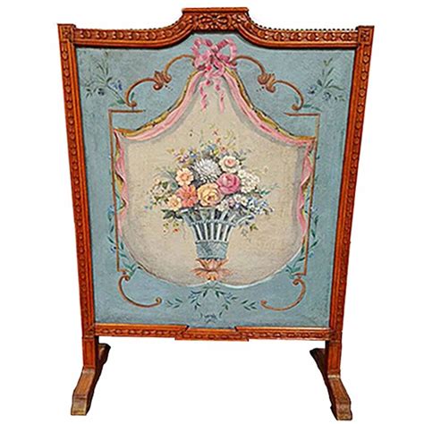 Hand Painted Fireplace Screen Circa 18th Century For Sale At 1stdibs