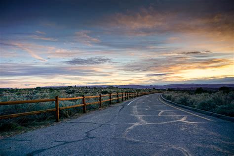 Sunset Open Road Colorful Sky Hd Nature 4k Wallpapers Images
