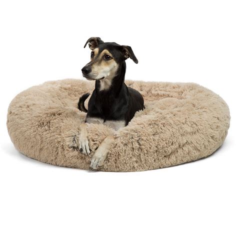 Best Friends By Sheri Calming Donut Shag Cuddler Pet Dog Bed 36x36
