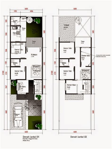 Potongan pagar rumah minimalis 2 lantai ukuran 10x20 meter. ModelRumahMinimalisDot: Rumah Minimalis Ukuran 10x20
