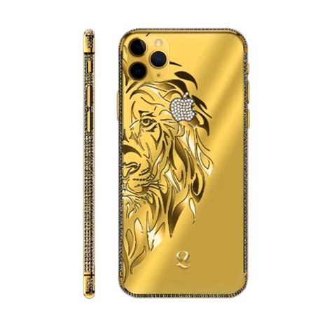 24k Gold Lion Crystal Brilliance Iphone 11 Pro And 11 Pro Max Leronza