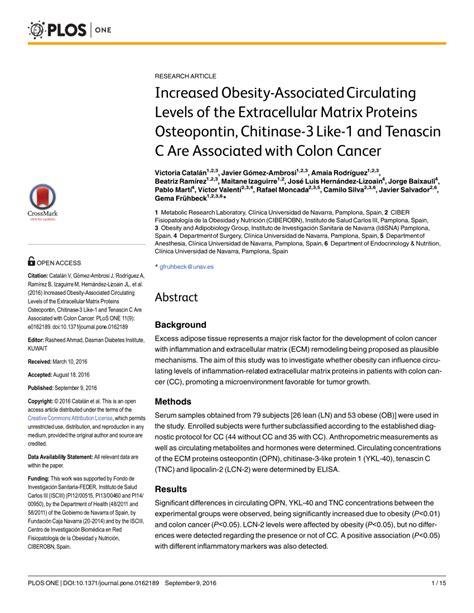 Pdf Increased Obesity Associated Circulating Levels Of The