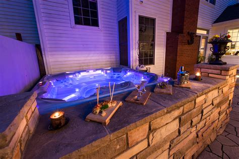 Outdoor Hot Tub Paradise Restored Landscaping