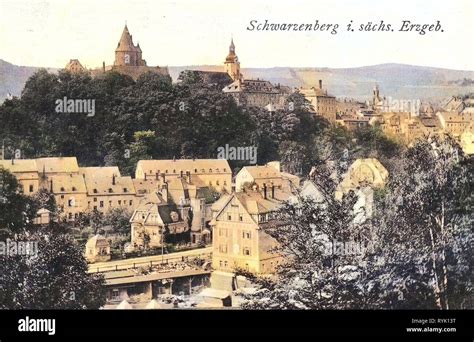 Schwarzenberg Castle Saxony Buildings In Schwarzenbergerzgeb 1913