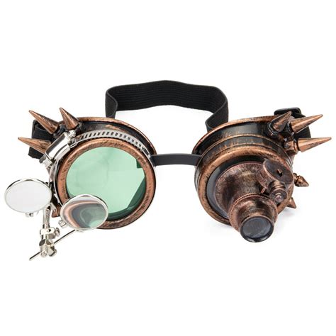c f goggle c f goggle vintage steampunk goggles rave glasses with double ocular loupe vintage