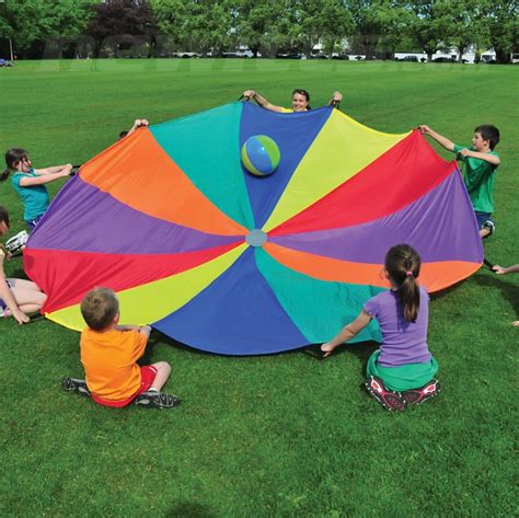 Rainbow Parachute Play Parachute Games Field Day Games Parachute