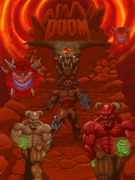 Doom Against Thee Wickedly By Kracov Doom 4 Doom Game Doom Classic Doom Videogame Video X