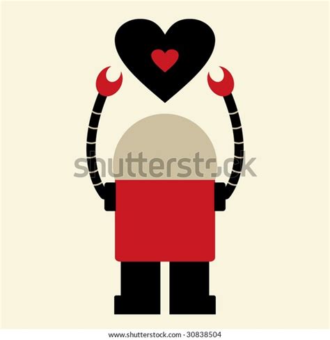 Robot Heart Stock Vector Royalty Free 30838504 Shutterstock