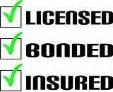 Licensed Bonded And Insured Cost Pictures