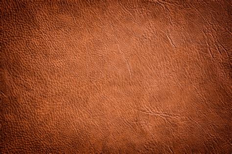 Brown Leather Texture Used As Luxury Classic Background Stock Photo