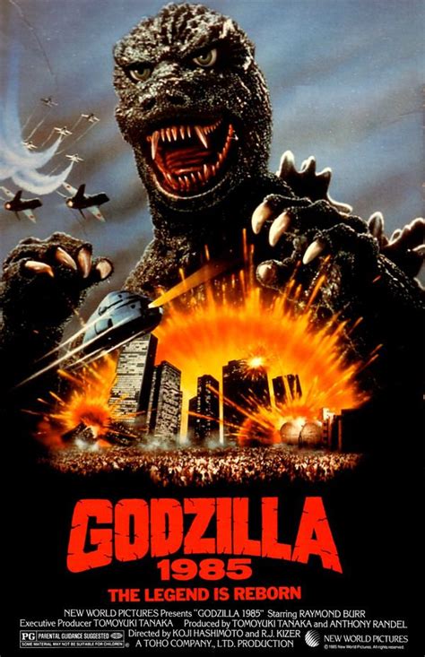 Godzilla 1985 1984 Aka Gojira Japan Kaiju Exploitation Film Poster