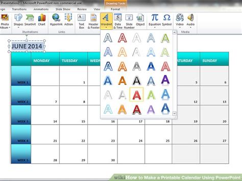How To Make A Printable Calendar Using Powerpoint 9 Steps Vrogue