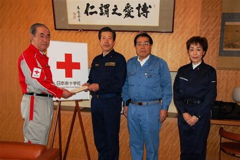 日本赤十字社に義援金を届けました 公明党衆議院議員 古屋範子website