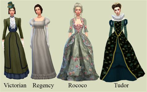 Sims 4 Regency Clothes