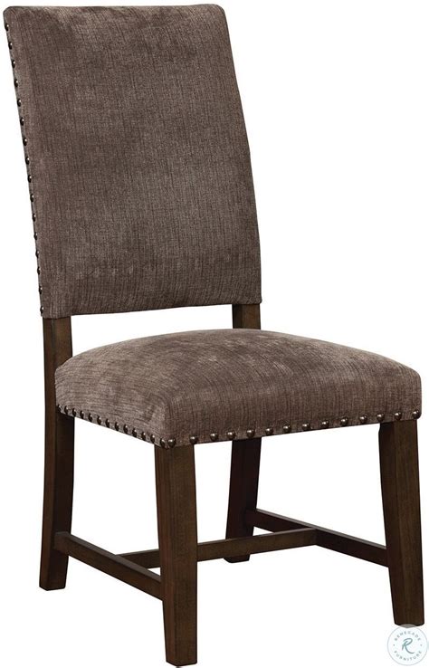Townsend Warm Grey Upholstered Parson Chair Set Of 2 Dining Chair