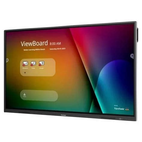 Black Viewsonic Ifp7532 Smart Interactive Flat Panel For Education At