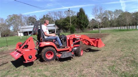 Quick Garden With Kubota Bx And Tiller Youtube