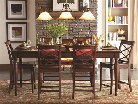 Enjoy free shipping & browse our great selection of kitchen & dining furniture, wine racks, sideboards and. Aspenhome Cambridge 7pc Counter Height Leg Dining Table ...