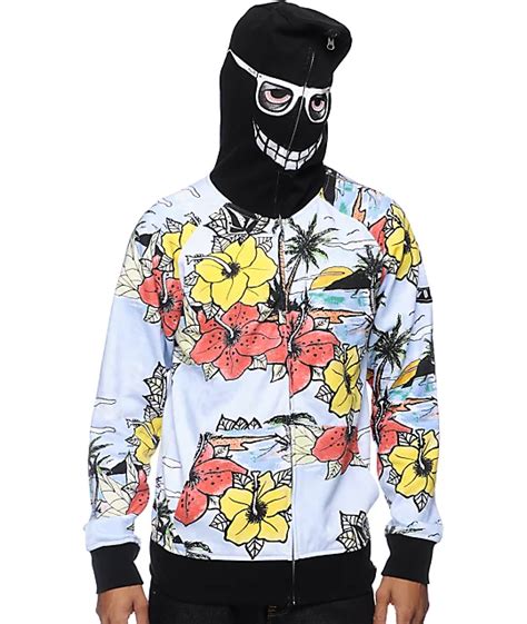Volcom Vacation Black Full Zip Face Mask Hoodie At Zumiez Pdp