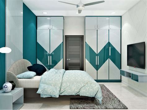 A Contemporary Master Bedroom Design With A Modular Wardrobe