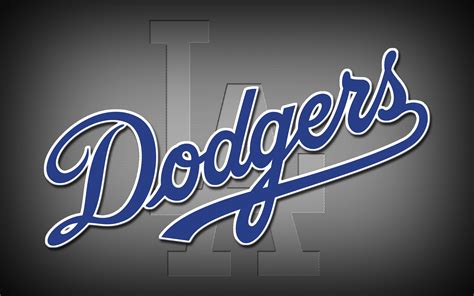 Логотип бейсбольного клуба Лос Анджелес Доджерс обои для рабочего
