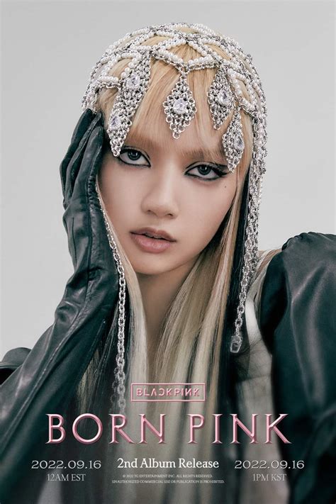 Blackpink ‘born Pink Lisa Concept Poster Black Pink Photo 44581022